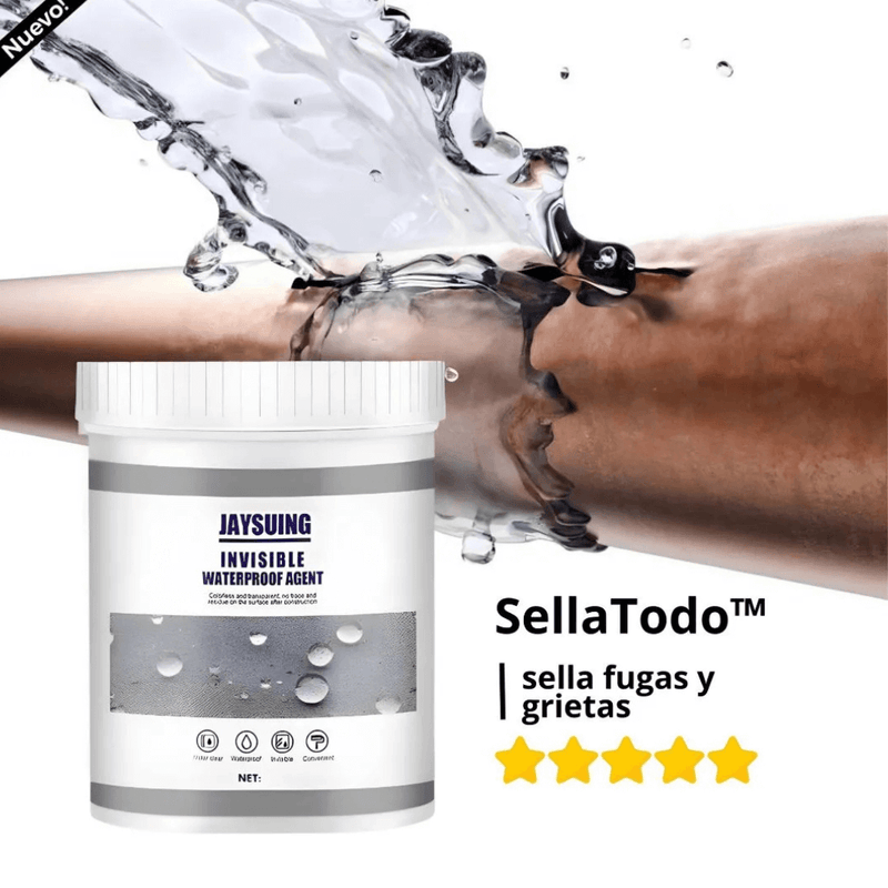 Sellador Impermeable de Grietas y Fugas - Pague 1 y lleve GRATIS Brocha + 250ML | SOLO HOY🔥